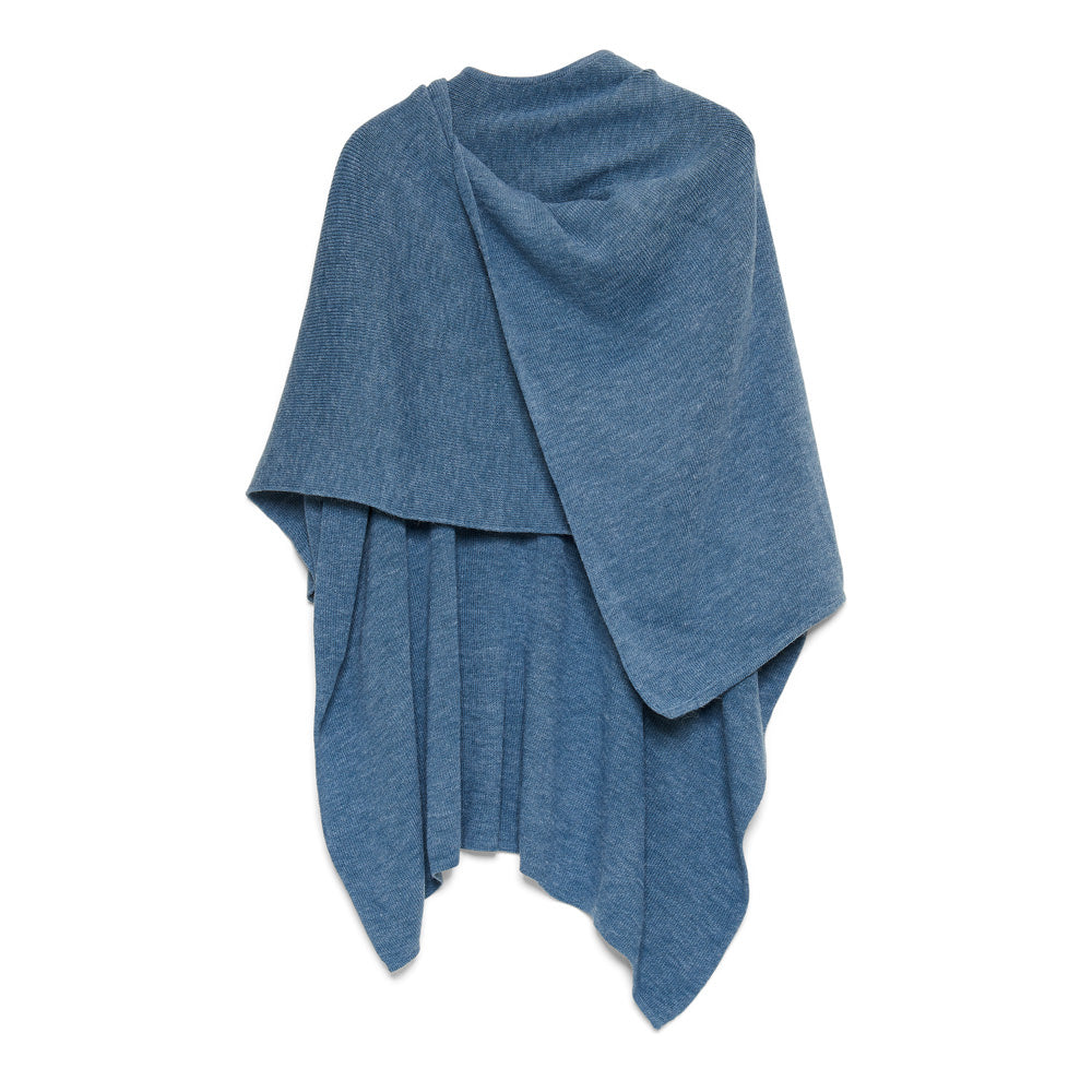 Omslagdoek Denim blauw