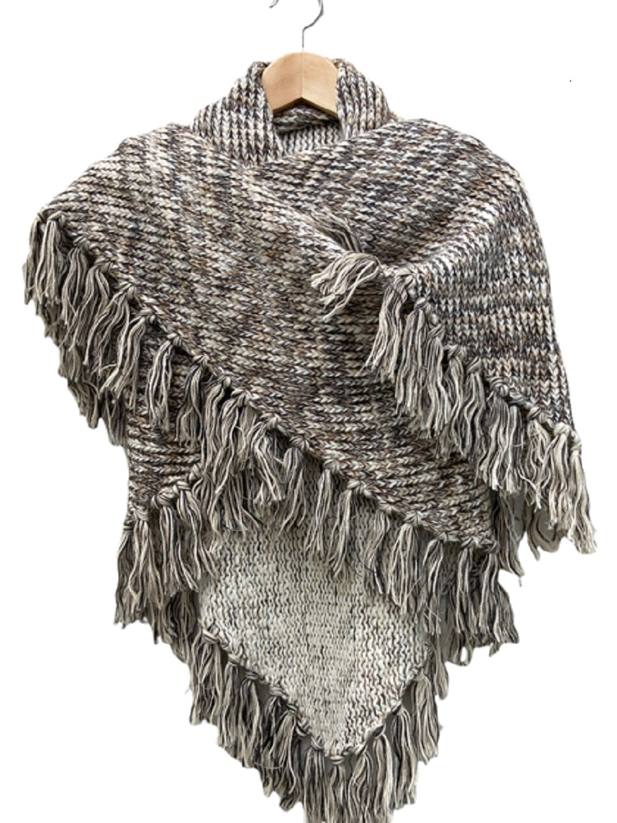 Omslagdoek Ibiza bruin / wit