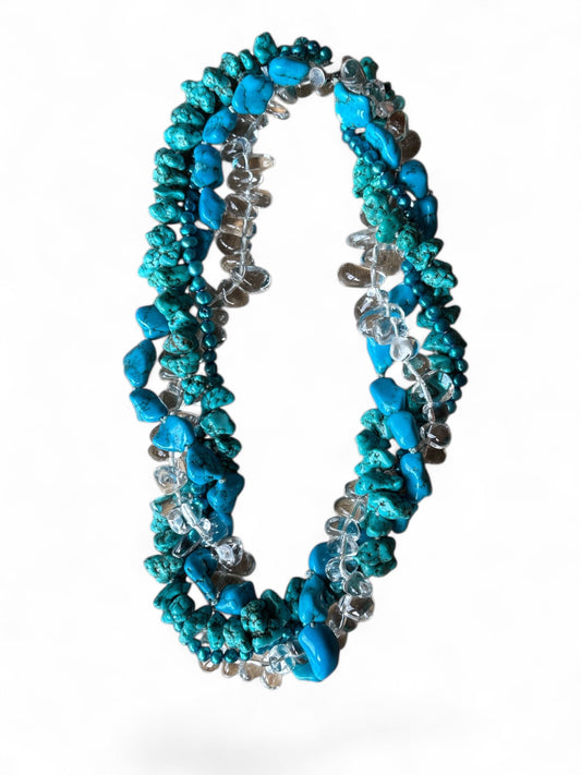 Parelketting azul tinten