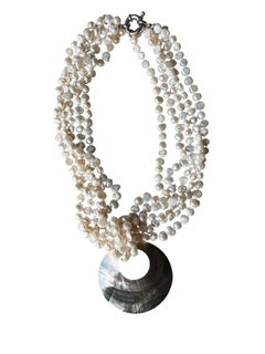 Parelketting wit