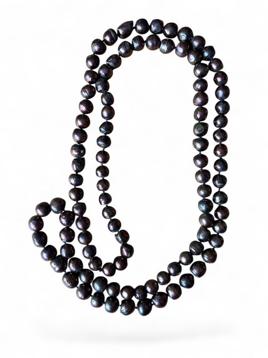 Lange parelketting parelmoer